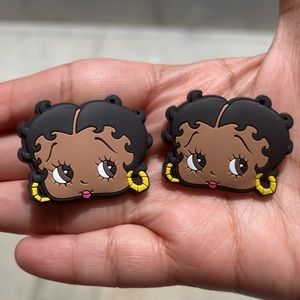 Black Betty Boo Shoe charms set of two